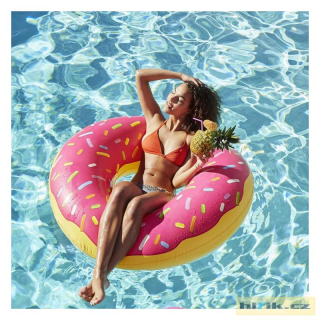 Nafukovací kruh Donut - růžový